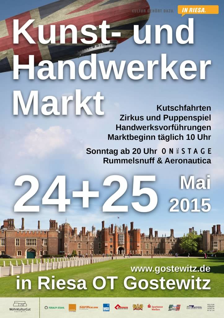 Kunst und Handwerkermarkt in Riesa/Gostewitz in  Sachsen